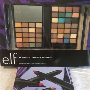 Eyeshadow palette and lip makeup set